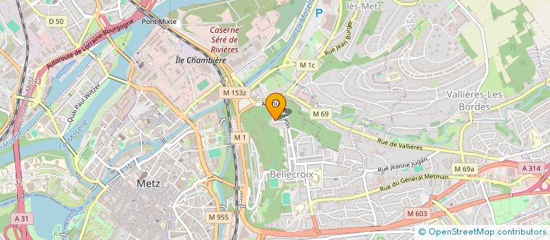 localisation de l'entreprise T.M.S.  METZ