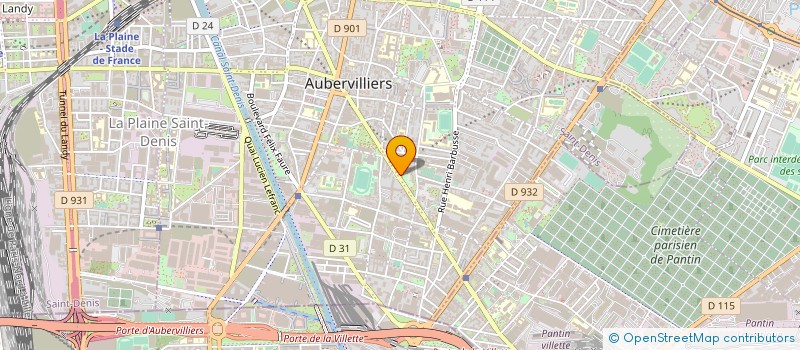 localisation de l'entreprise T.M.S. à AUBERVILLIERS