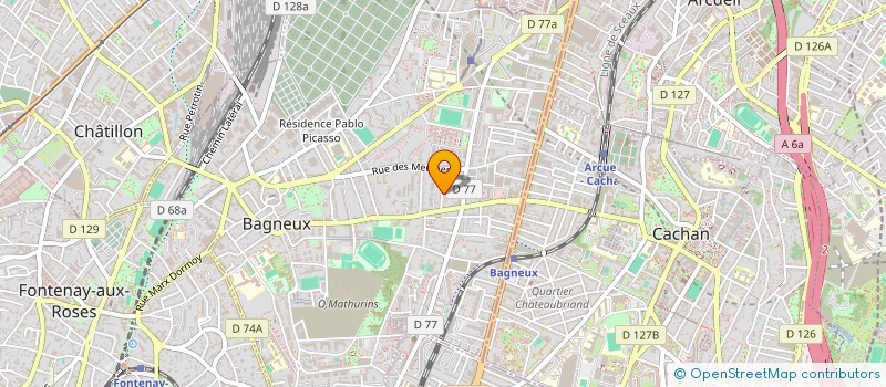 localisation de l'entreprise T.M.S à BAGNEUX