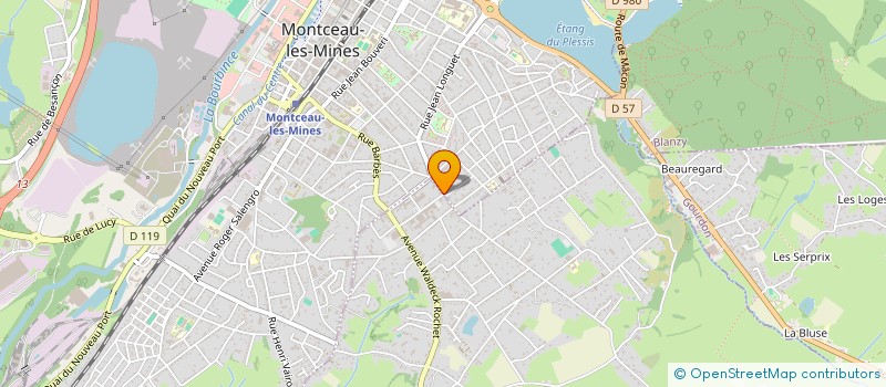 localisation de l'entreprise T.M.S 71 à MONTCEAU-LES-MINES