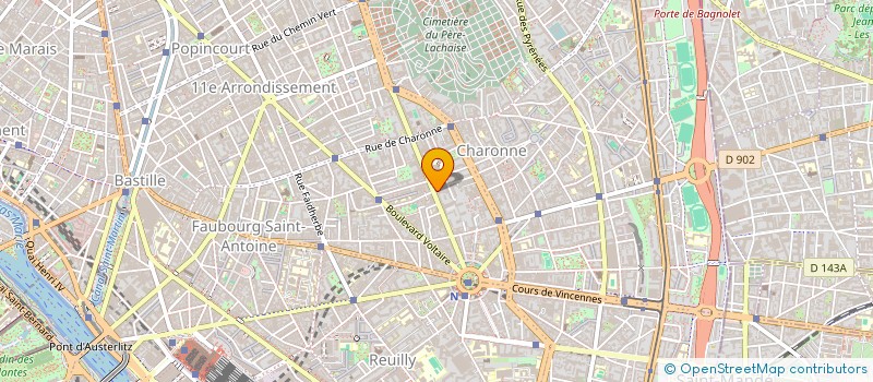 localisation de l'entreprise T.M.S à PARIS