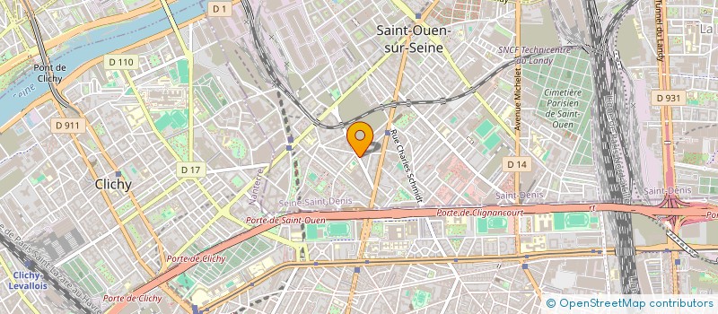 localisation de l'entreprise T.M SERVICES à SAINT-OUEN-SUR-SEINE