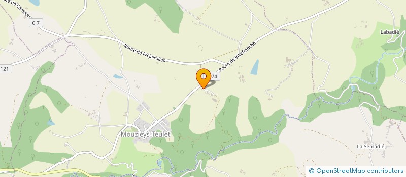 localisation de l'entreprise T.M. SOLAIRE  MOUZIEYS-TEULET