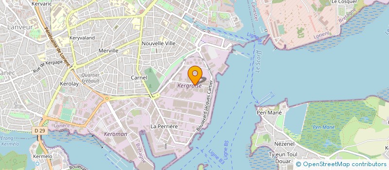 localisation de l'entreprise T.M.T.ATLANTIQUE à LORIENT