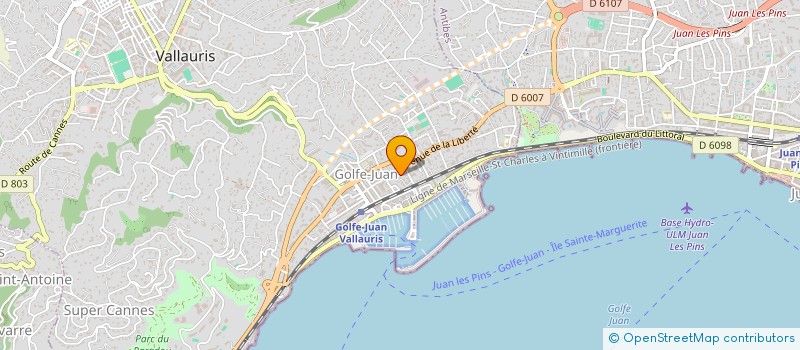 localisation de l'entreprise T.M.T.S à ANTIBES
