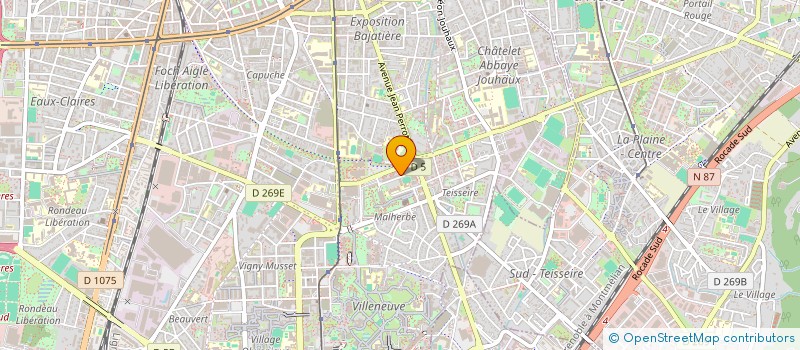 localisation de l'entreprise T.M.T. TAXI à GRENOBLE