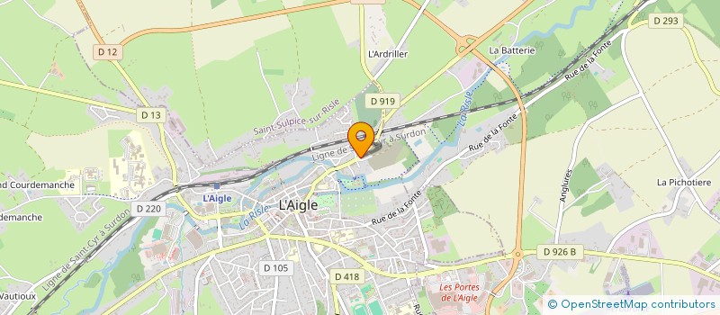 localisation de l'entreprise T-M UNIONS à L'AIGLE