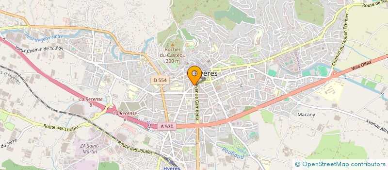 localisation de l'entreprise T.M.VIVRE à HYERES