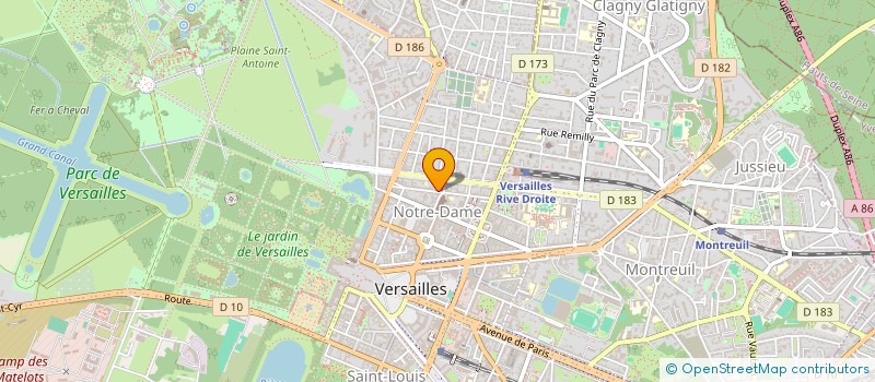 localisation de l'entreprise T MARC à VERSAILLES