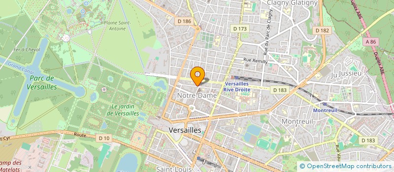 localisation de l'entreprise T. MARC BALAGNE à VERSAILLES