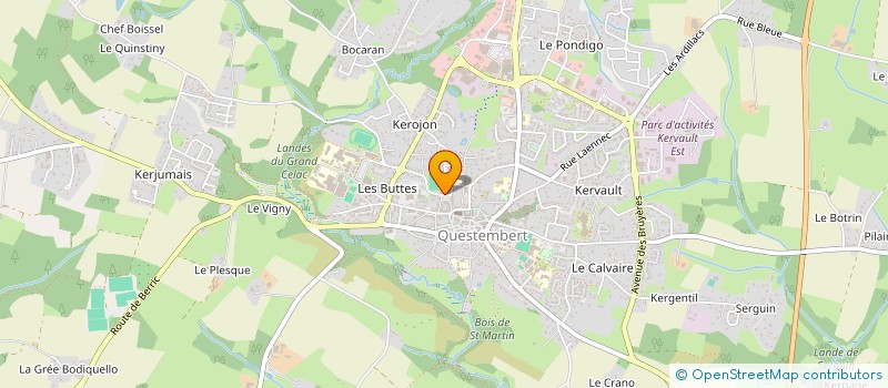 localisation de l'entreprise T. MILLE  QUESTEMBERT