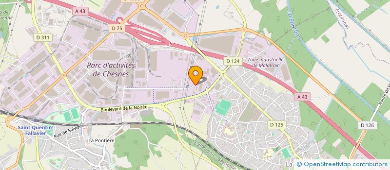 localisation de l'entreprise T-MIX SERVICES à SAINT-QUENTIN-FALLAVIER