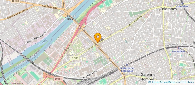 localisation de l'entreprise T'MOUN à COLOMBES
