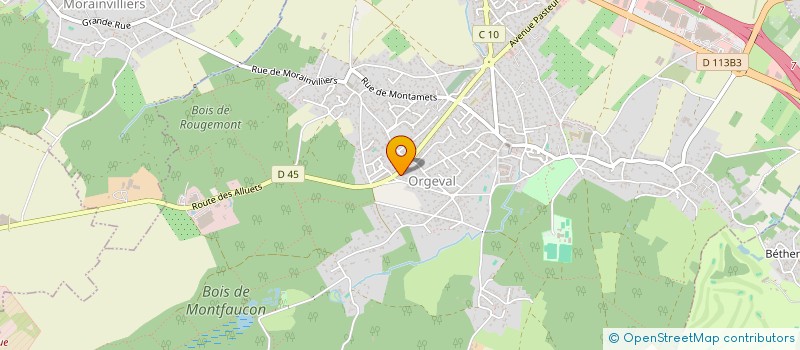 localisation de l'entreprise T N B INTERNATIONAL à ORGEVAL
