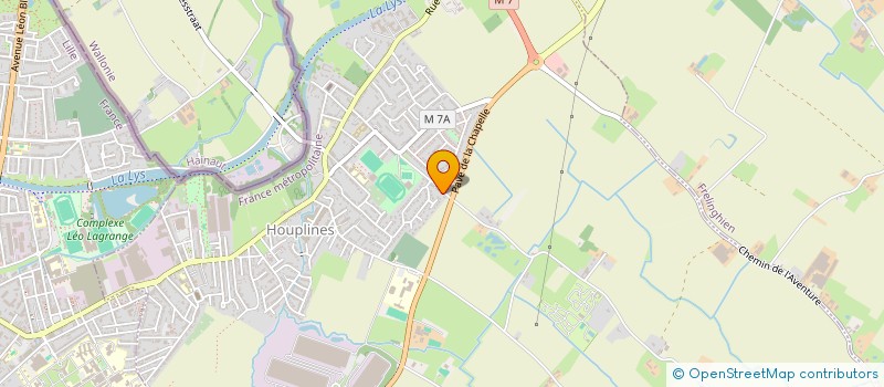 localisation de l'entreprise T.N.C TRANS NORD CARRIER  HOUPLINES