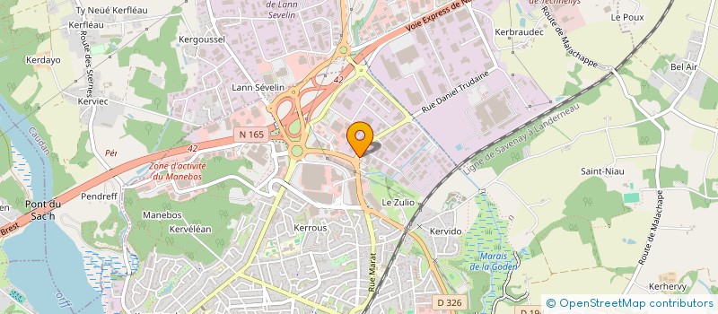 localisation de l'entreprise T.N.F.S.  LANESTER