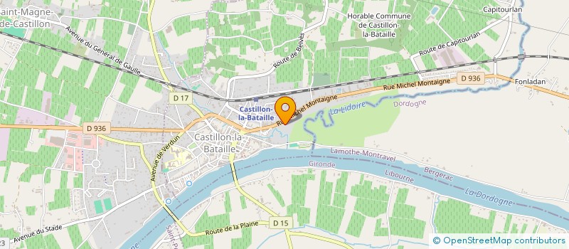 localisation de l'entreprise T&N MIRAMOND  CASTILLON-LA-BATAILLE