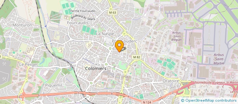 localisation de l'entreprise T&N SPORT à COLOMIERS