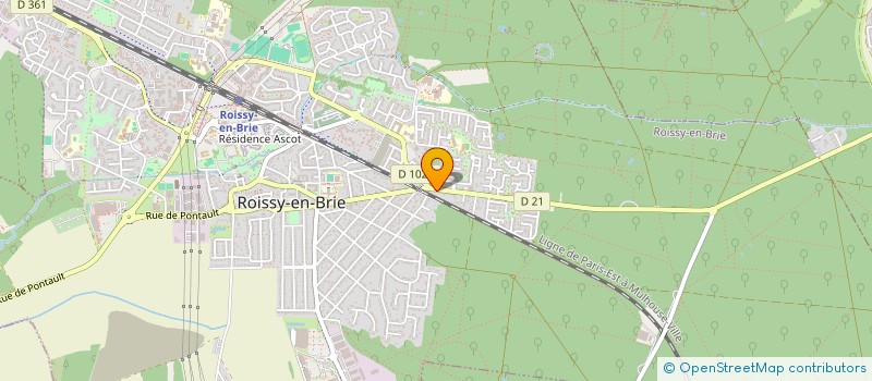 localisation de l'entreprise T.N.T. à ROISSY-EN-BRIE