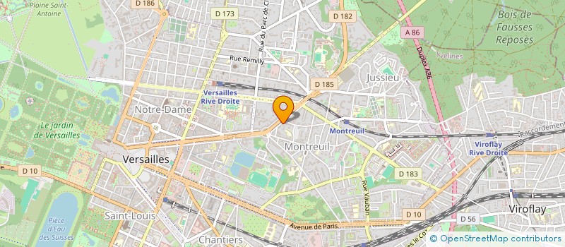 localisation de l'entreprise T O B à VERSAILLES