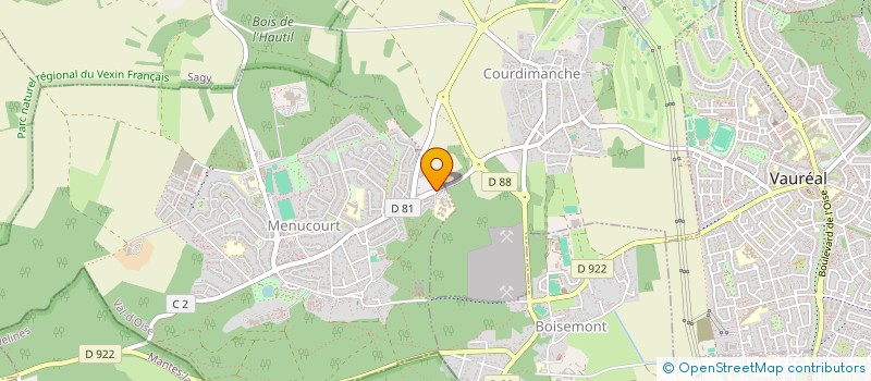 localisation de l'entreprise T O'FLEURS  MENUCOURT