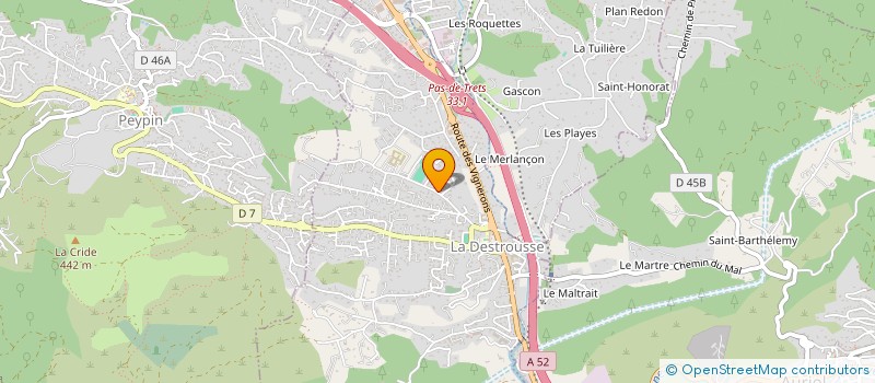 localisation de l'entreprise T & O IMMOBILIER  LA DESTROUSSE