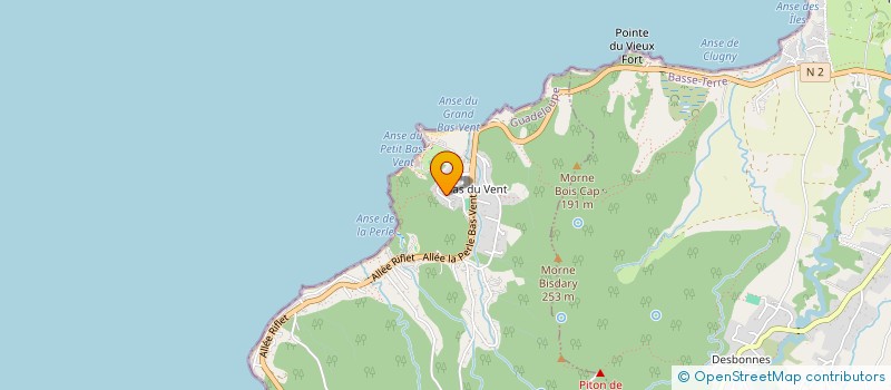 localisation de l'entreprise T&O INVEST  DESHAIES