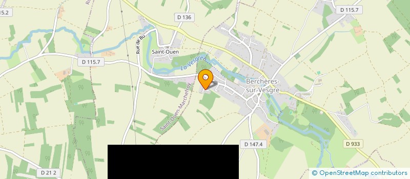 localisation de l'entreprise T.O.M à BERCHERES-SUR-VESGRE