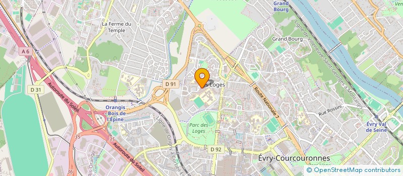 localisation de l'entreprise T.O.M.S à EVRY-COURCOURONNES