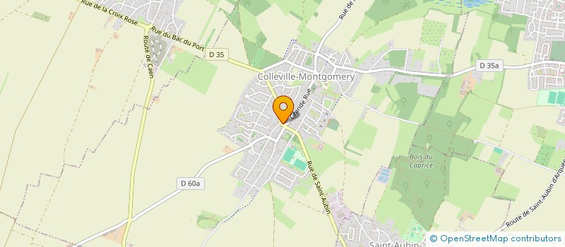 localisation de l'entreprise T.O MENUISERIE  COLLEVILLE-MONTGOMERY