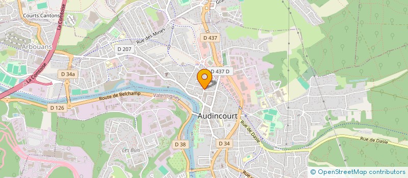 localisation de l'entreprise T.O RESTAURATION à AUDINCOURT