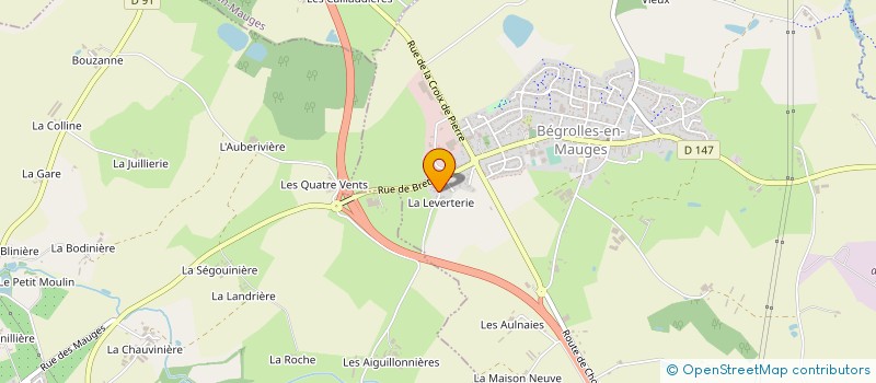 localisation de l'entreprise T.O.S. TOLERIE - OXYCOUPAGE - SERVICE à BEGROLLES-EN-MAUGES