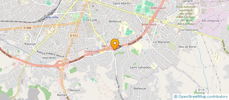 localisation de l'entreprise T.OMS à ALBI