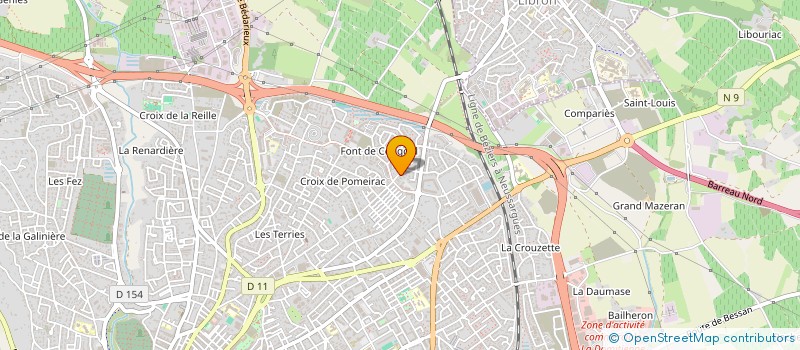 localisation de l'entreprise T ONSOY BATIMENT  BEZIERS