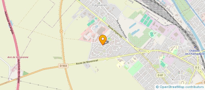 localisation de l'entreprise T.P.  EPERNAY