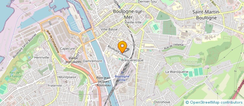 localisation de l'entreprise T.P  BOULOGNE-SUR-MER