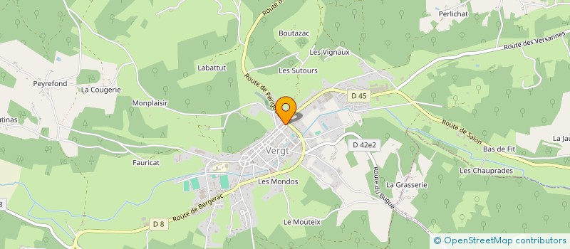 localisation de l'entreprise T.P.B. à VERGT
