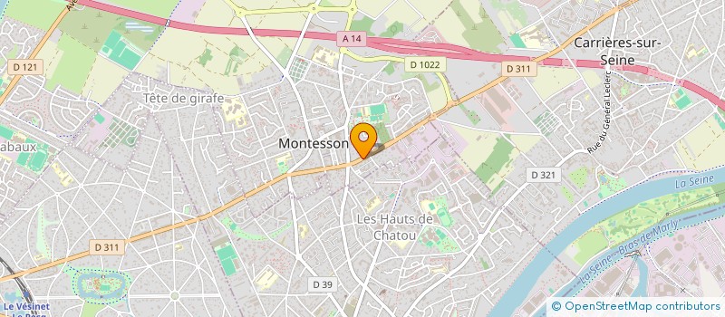 localisation de l'entreprise T.P.B.R.  MONTESSON