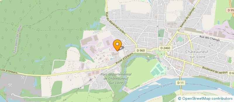 localisation de l'entreprise T.P BAT à CHATEAUNEUF-SUR-LOIRE