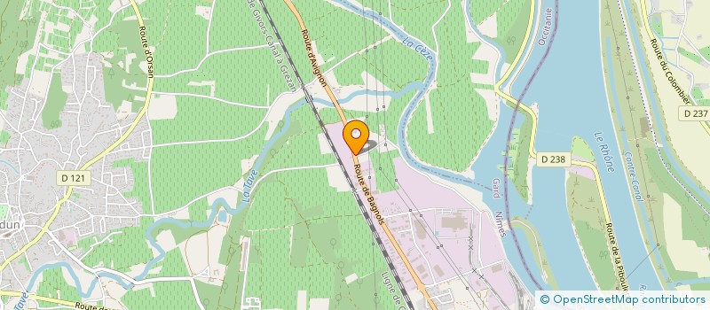 localisation de l'entreprise T.P BELLEGARDE  LAUDUN-L'ARDOISE