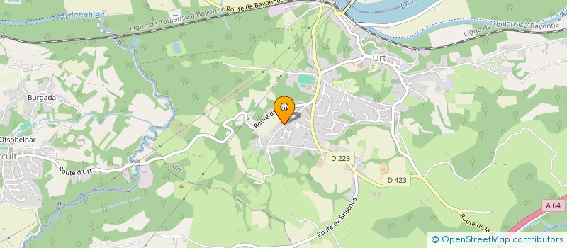 localisation de l'entreprise T P C 64  URT