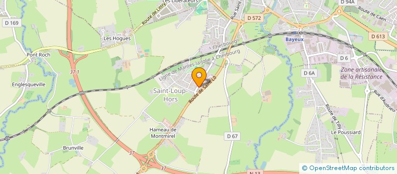 localisation de l'entreprise T.P.C.  SAINT-LOUP-HORS