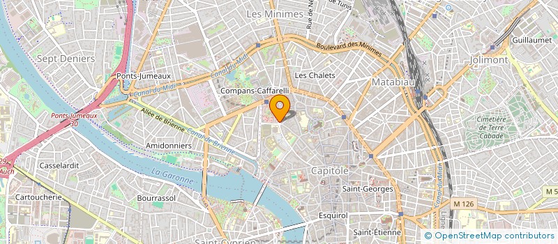 localisation de l'entreprise T.P.C.IMMO  TOULOUSE