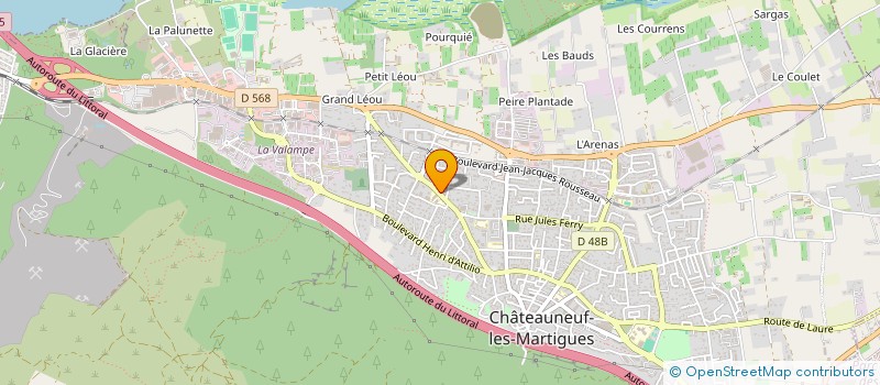 localisation de l'entreprise T.P.C.S. à CHATEAUNEUF-LES-MARTIGUES