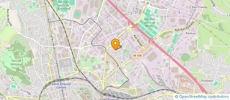 localisation de l'entreprise T P DEVELOPPEMENT  SAINT-ETIENNE