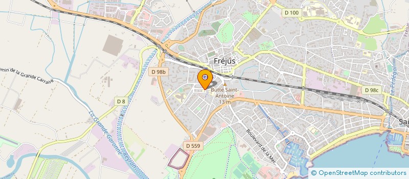 localisation de l'entreprise T.P. DU SUD à FREJUS