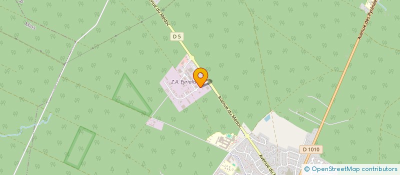 localisation de l'entreprise T.P.E ASIA  LE BARP