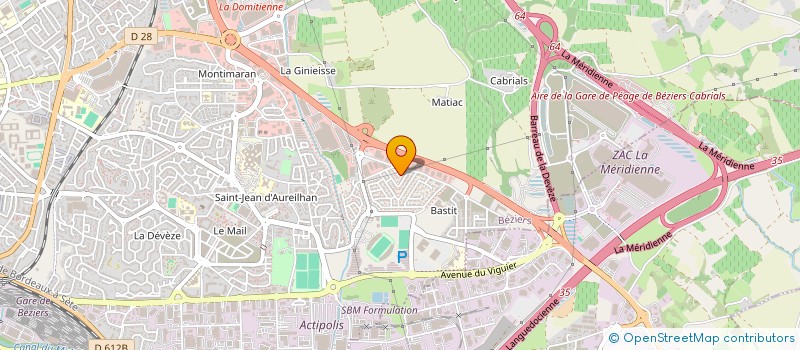 localisation de l'entreprise T P E M à BEZIERS