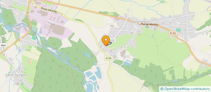 localisation de l'entreprise T.P.F.  JEANMENIL