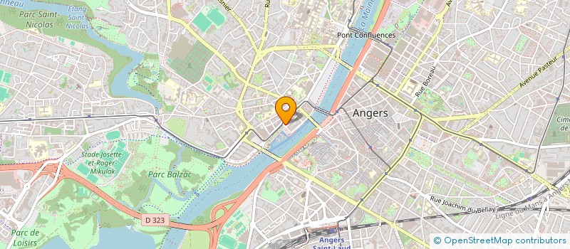 localisation de l'entreprise T.P.G. à ANGERS